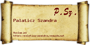 Palaticz Szandra névjegykártya